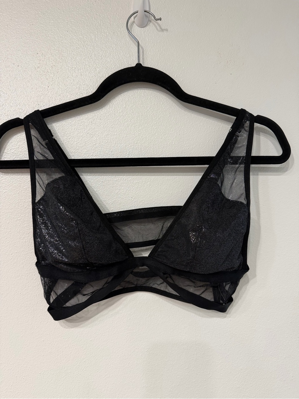 Victoria's Secret Black Sheer Triangle Bralette